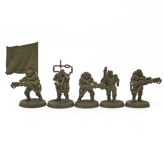 Astra Militarum - Cadian Command Squad (17687) - Used