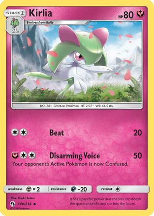 Kirlia (140/214) [Sun & Moon: Lost Thunder]