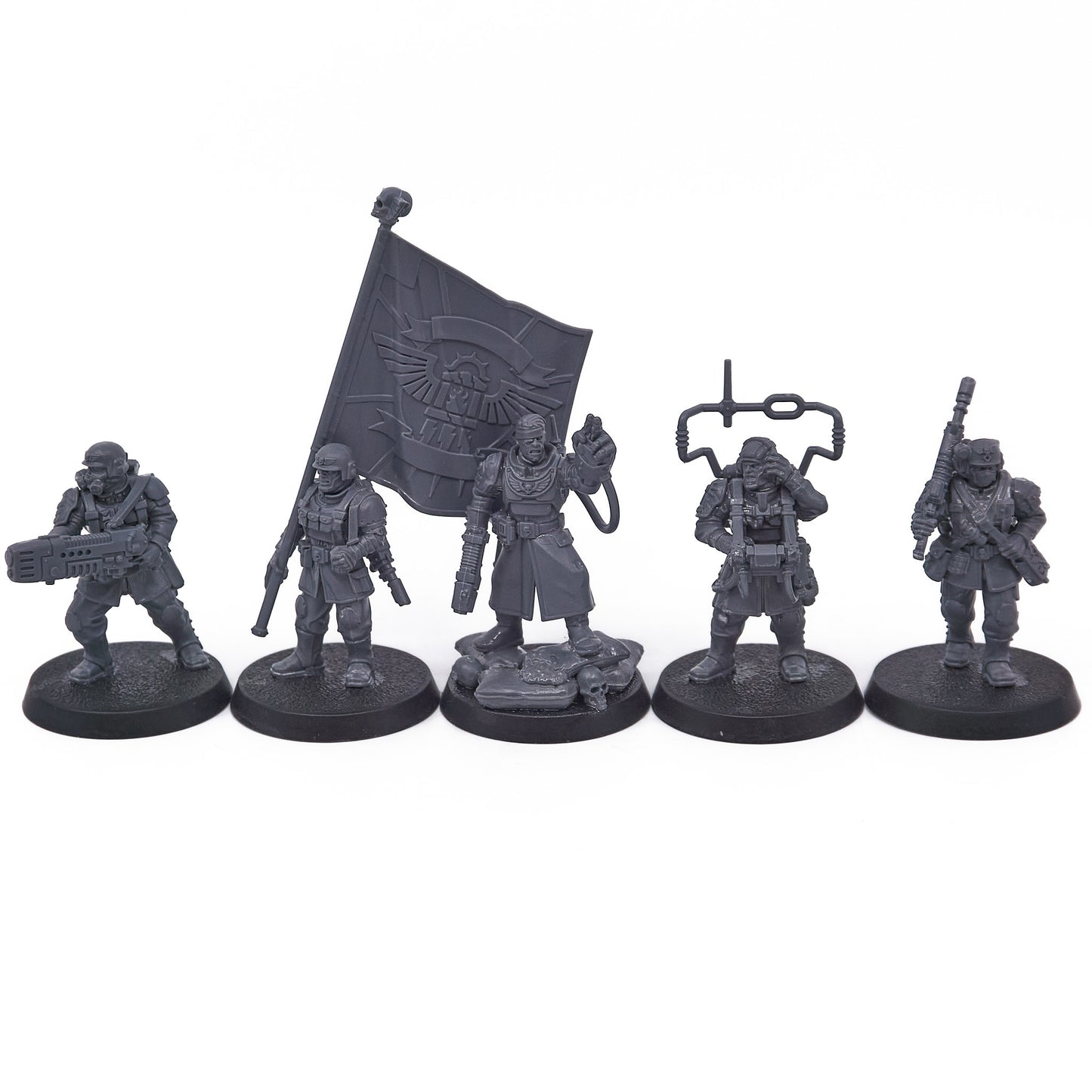 Astra Militarum - Cadian Command Squad (17989) - Used
