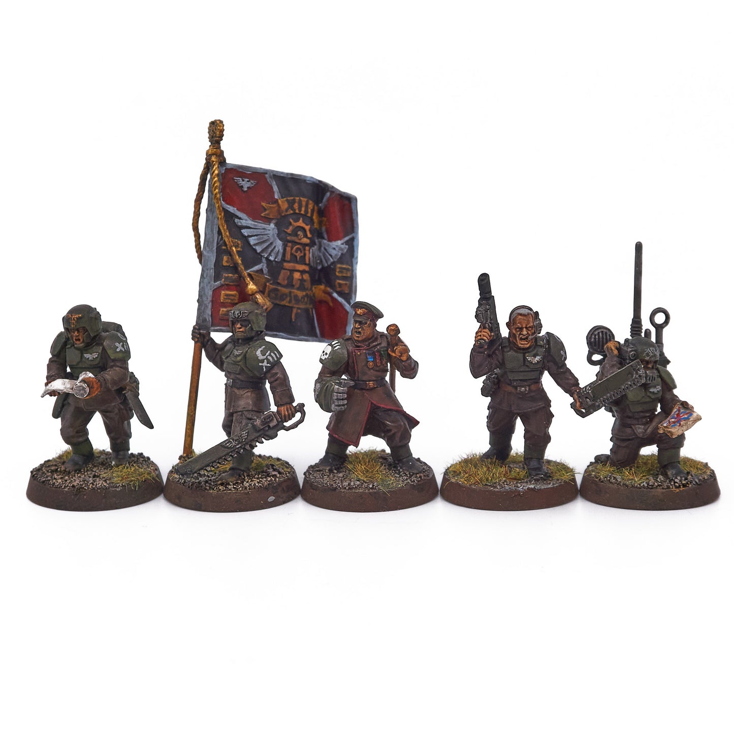 Astra Militarum - Cadian Command Squad (18130) - Used