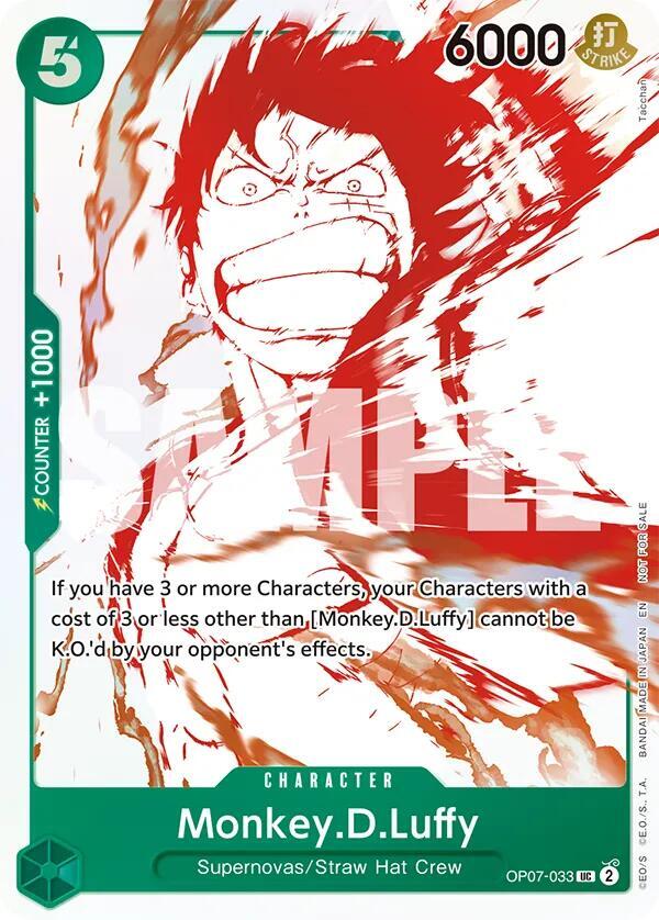 Monkey.D.Luffy - OP07-033 (3rd Anniversary Treasure Campaign Pack) [One Piece Promotion Cards]