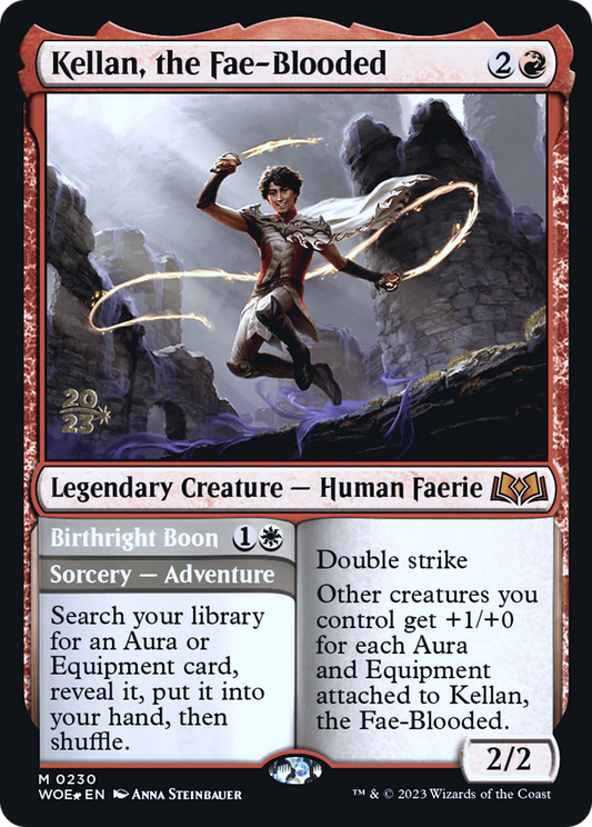 Kellan, the Fae-Blooded [Wilds of Eldraine Prerelease Promos]
