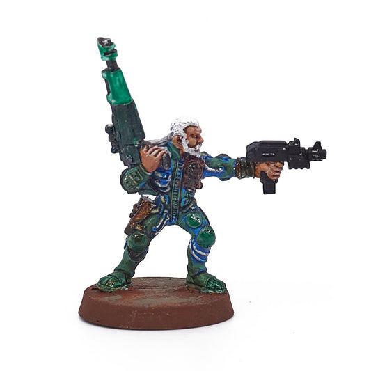 Necromunda - Van Saar Ganger with Lasgun and Autopistol (18775-BS) - Used