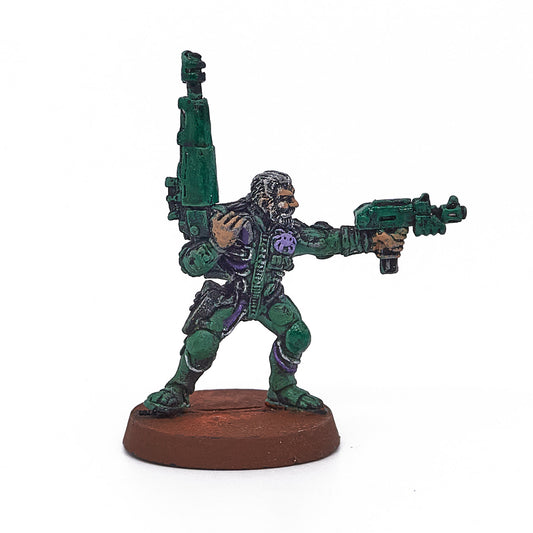 Necromunda - Van Saar Ganger with Lasgun and Autopistol (18779-BS) - Used