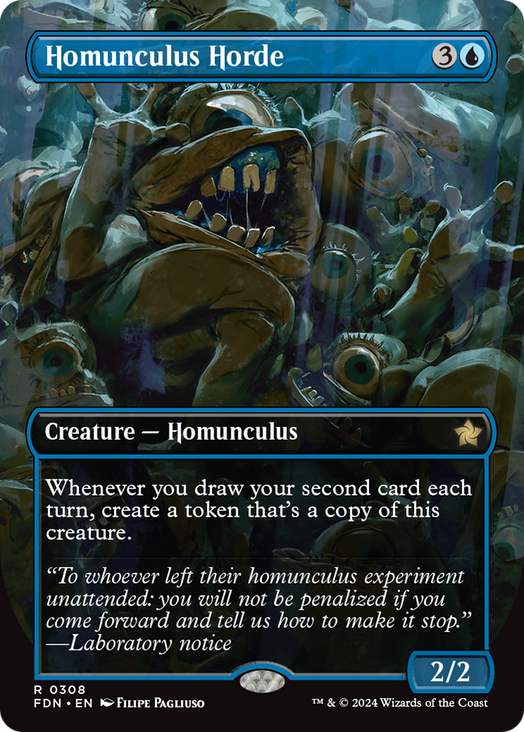 Homunculus Horde (FDN-308) - Foundations (Borderless) Foil