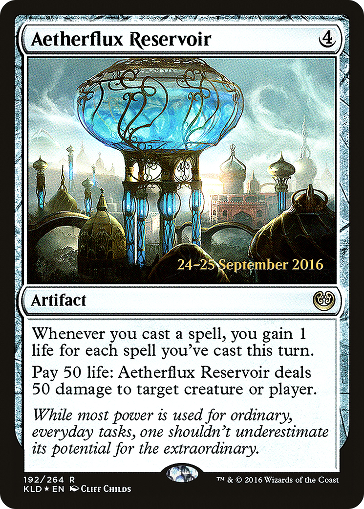 Aetherflux Reservoir  [Kaladesh Prerelease Promos]