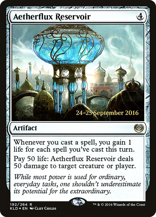 Aetherflux Reservoir  [Kaladesh Prerelease Promos]