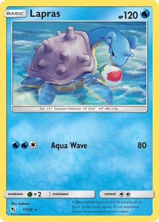 Lapras (17/68) [Sun & Moon: Hidden Fates]