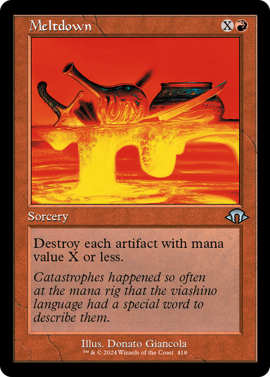 Meltdown (Retro Frame) (MH3-418) - Modern Horizons 3 Foil