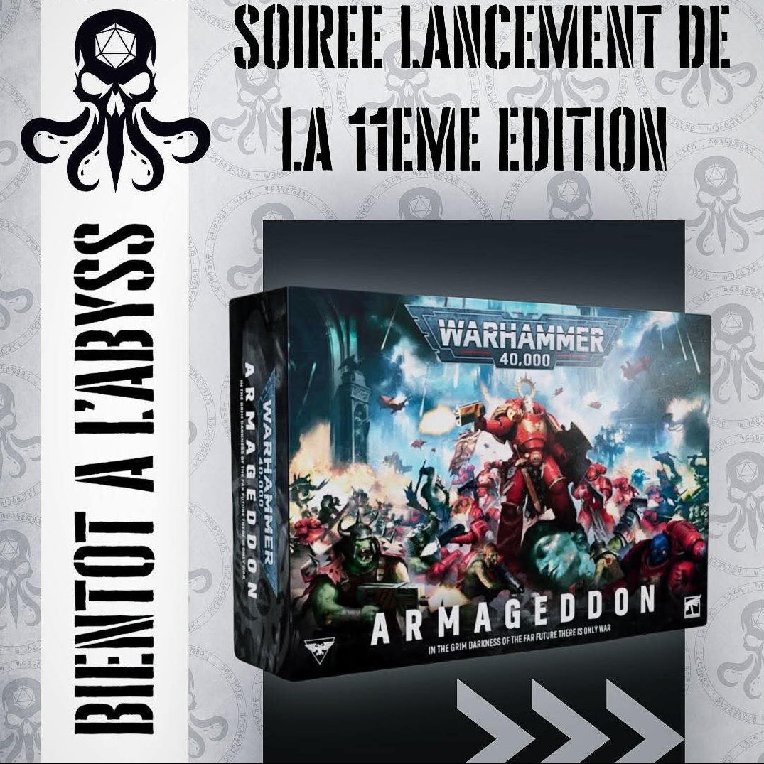 Lancement de minuit: Warhammer 40K 11e Édition ARMAGEDDON - 2026/06/19