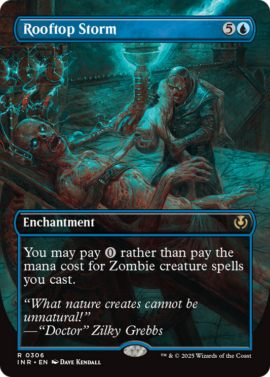 Rooftop Storm (Borderless) (INR-306) - Innistrad Remastered: (enchantment) (Borderless)