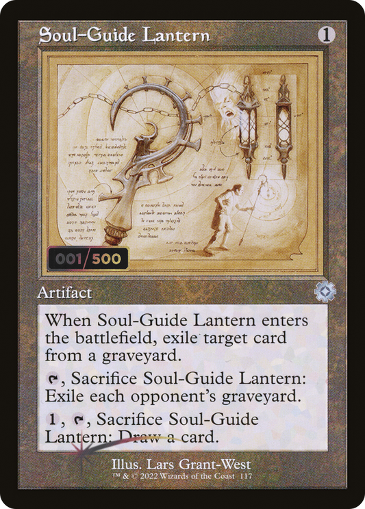 Soul-Guide Lantern (Retro Schematic) (Serial Numbered) [The Brothers' War Retro Artifacts]