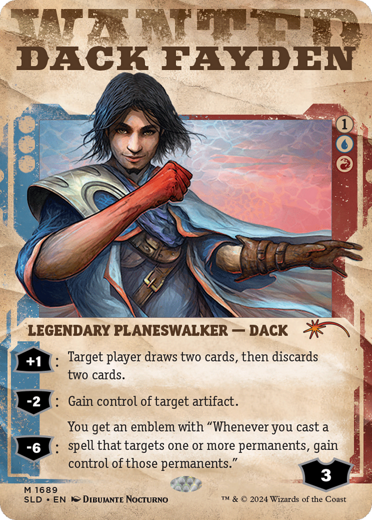Dack Fayden (SLD-1689) - Secret Lair Drop: (Showcase) (Borderless) Foil