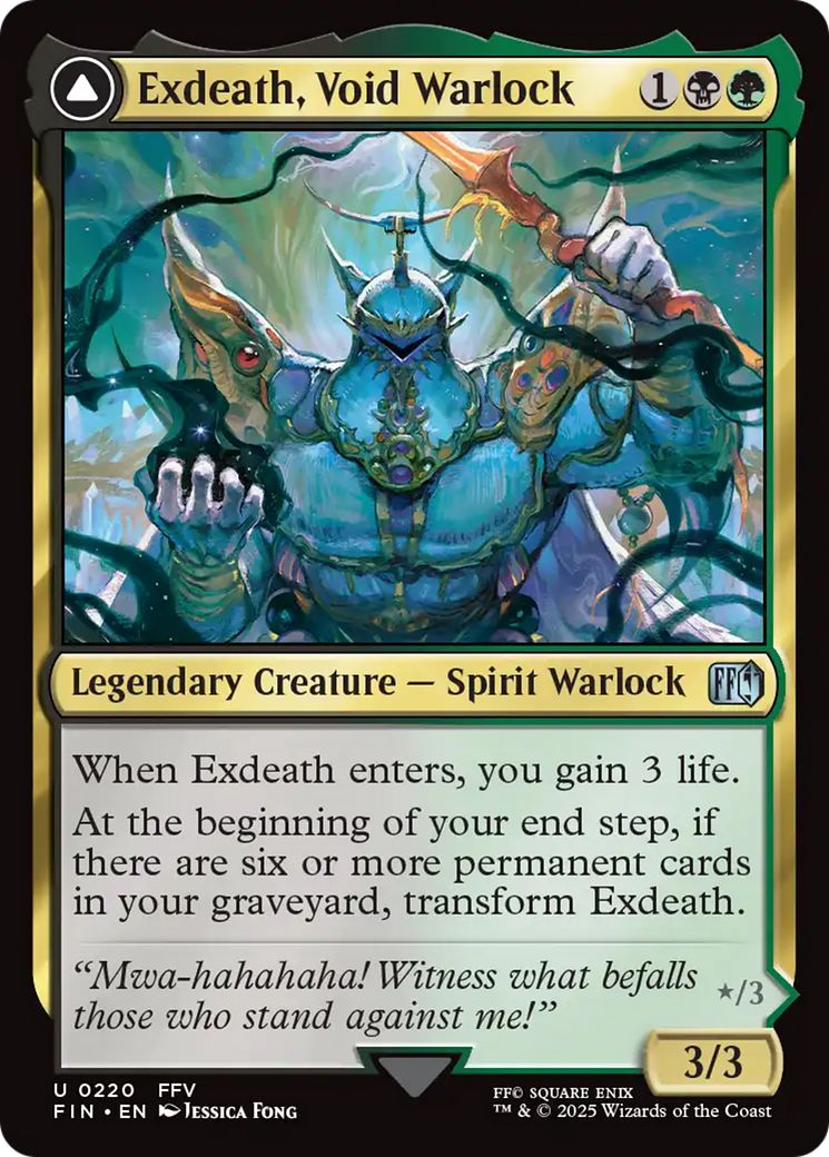Exdeath, Void Warlock // Neo Exdeath, Dimension's End (FIN-220) - FINAL FANTASY