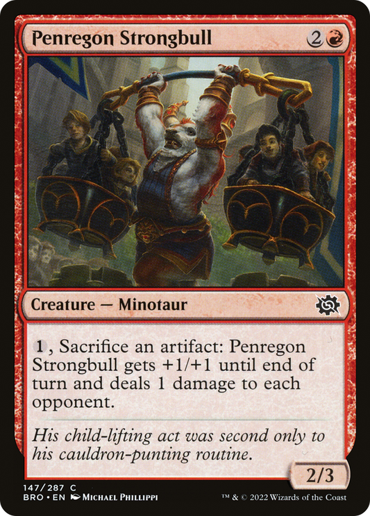 Penregon Strongbull (BRO-147) - The Brothers' War Foil