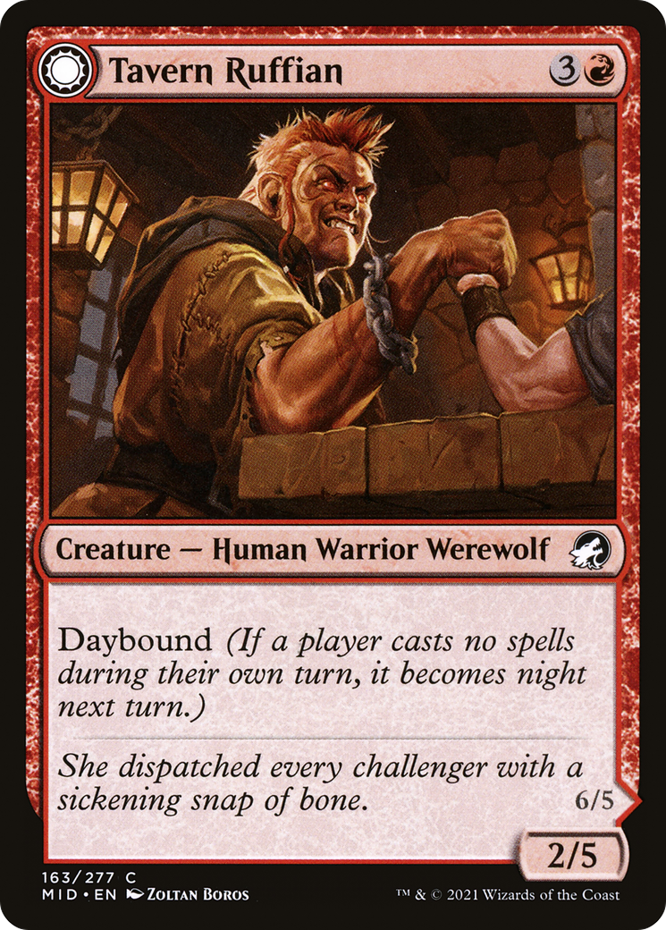 Tavern Ruffian // Tavern Smasher (MID-163) - Innistrad: Midnight Hunt: (Double Faced Transform)