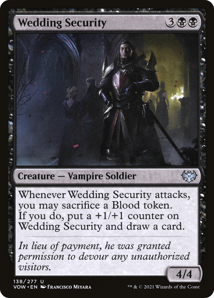 Wedding Security (Showcase Fang Frame) [Innistrad: Crimson Vow]