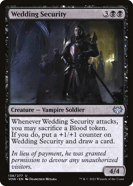 Wedding Security (Showcase Fang Frame) [Innistrad: Crimson Vow]