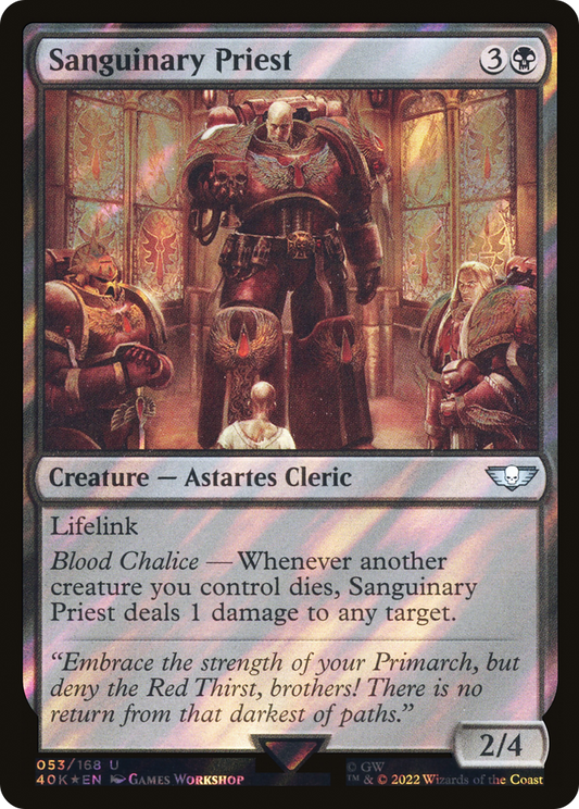 Sanguinary Priest (Surge Foil) [Universes Beyond: Warhammer 40,000]