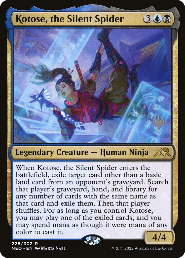 Kotose, the Silent Spider (Promo Pack) [Kamigawa: Neon Dynasty Promos]