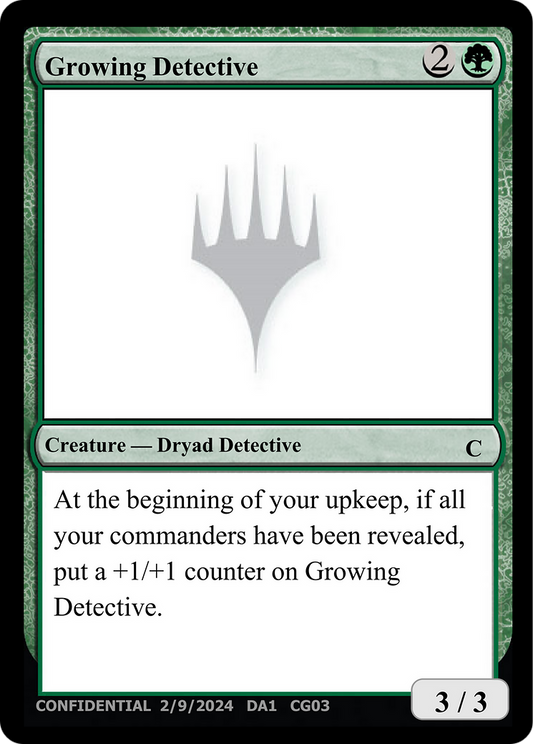 Growing Detective [Unknown Event]