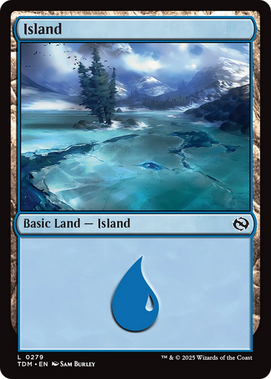 Island (TDM-279) - Tarkir: Dragonstorm Foil
