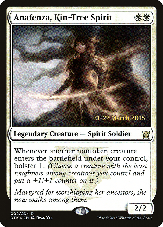 Anafenza, Kin-Tree Spirit  [Dragons of Tarkir Prerelease Promos]