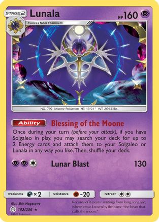 Lunala (102/236) [Sun & Moon: Cosmic Eclipse]