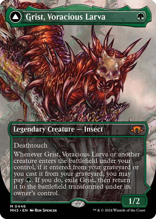Grist, Voracious Larva (Borderless) (MH3-446) - Modern Horizons 3 (Borderless)