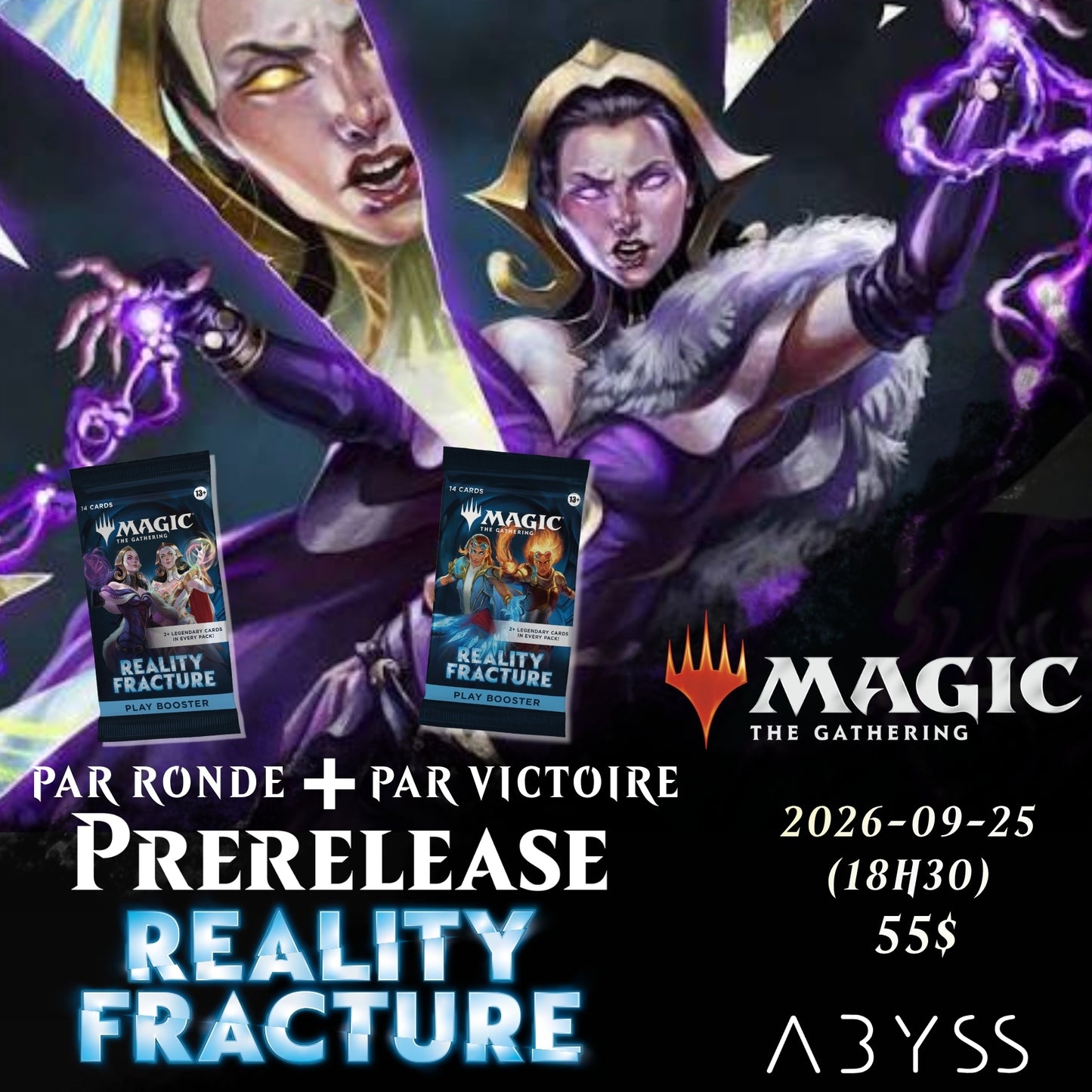 Événements de Prerelease Magic - Reality Fracture- 09-25-2026, 09-25-2026, 09-26-2026