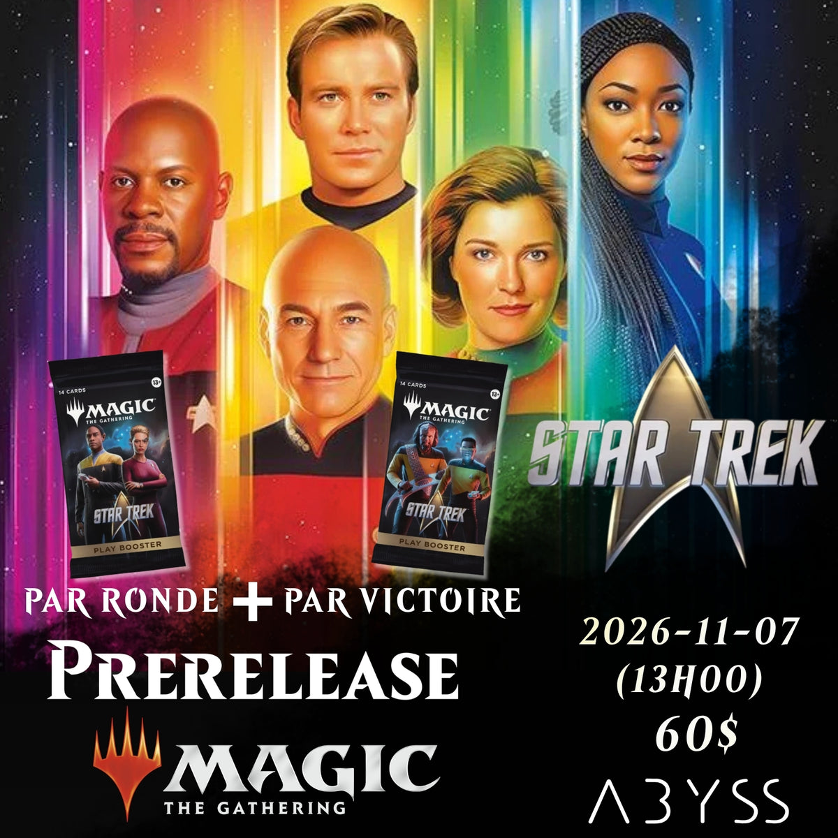 Événements de Prerelease Magic - Star Trek- 11-06-2026, 11-07-2026, 11-08-2026