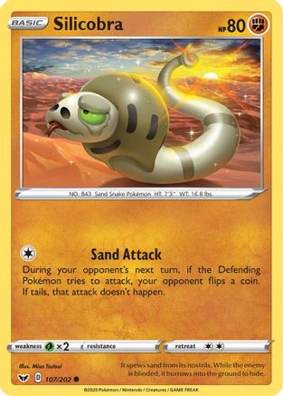 Silicobra (107/202) [Sword & Shield: Base Set]