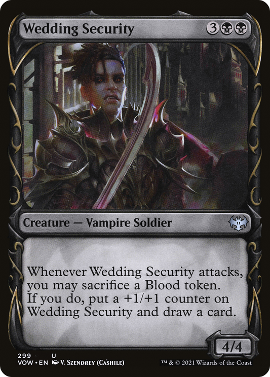 Wedding Security (VOW-299) - Innistrad: Crimson Vow: (Showcase) Foil