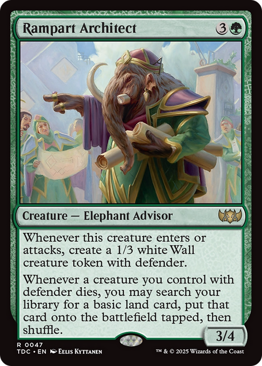 Rampart Architect [Tarkir: Dragonstorm Commander]