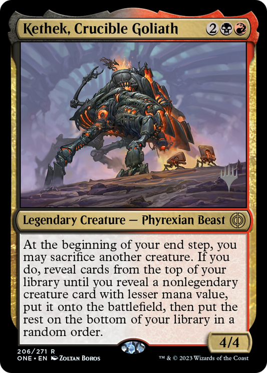 Kethek, Crucible Goliath (PPONE-206P) - Phyrexia: All Will Be One Promos