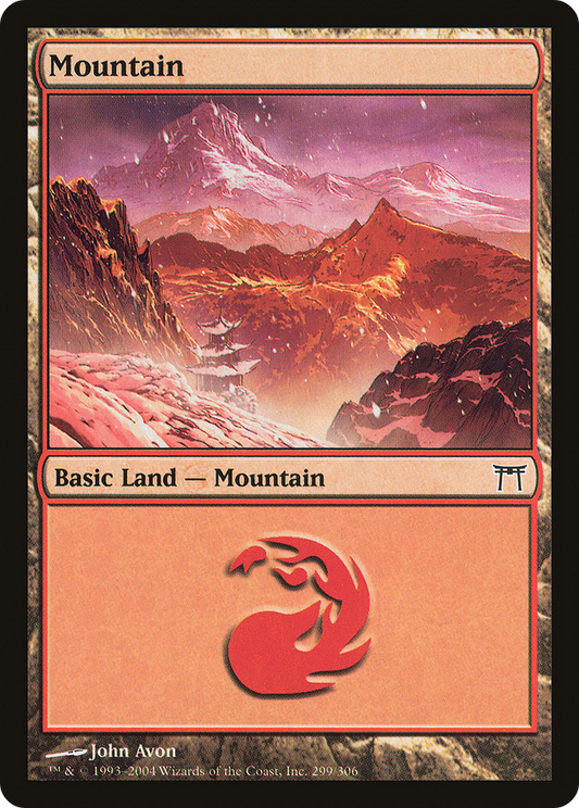 Mountain (CHK-299) - Champions of Kamigawa Foil