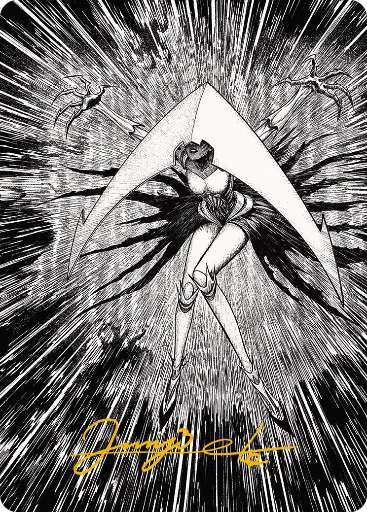 Elesh Norn, Mother of Machines 2 Art Card (Gold-Stamped Signature) [Phyrexia: All Will Be One Art Series]