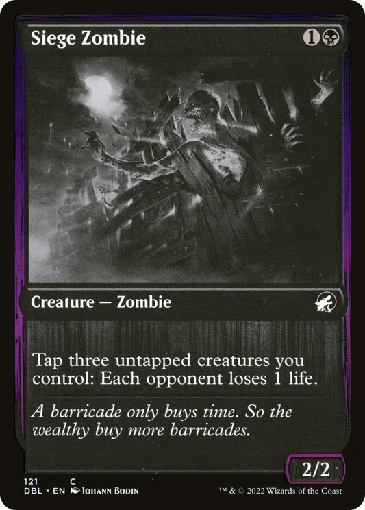 Siege Zombie (DBL-121) - Innistrad: Double Feature