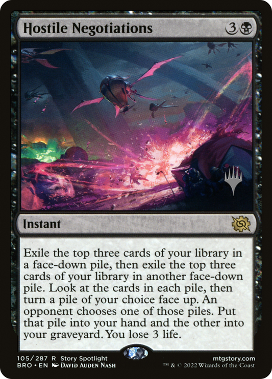Hostile Negotiations (PPBRO-105) - The Brothers' War Promos