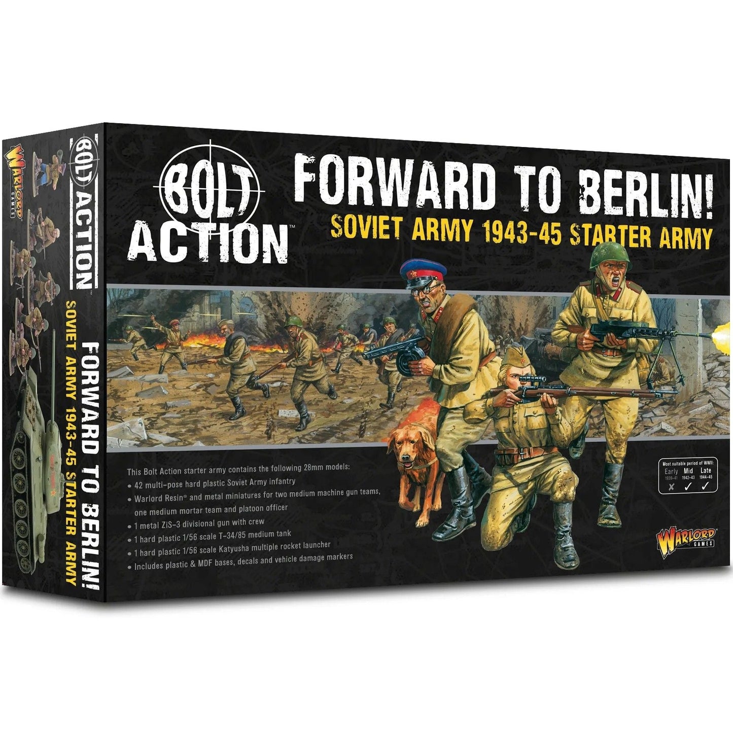 Bolt Action game box for Soviet Army starter army set 'Forward to Berlin'.