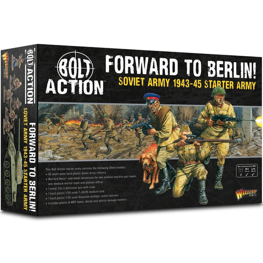 Bolt Action game box for Soviet Army starter army set 'Forward to Berlin'.