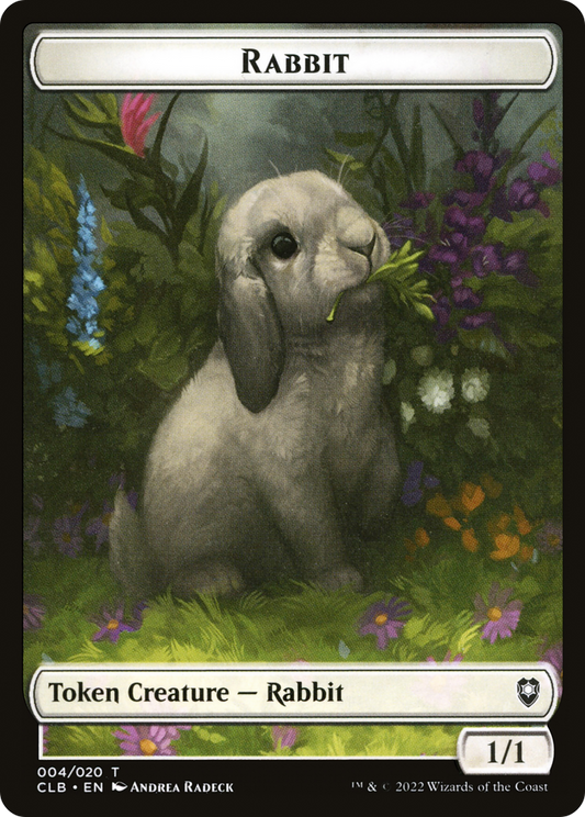 Rabbit (CLB-004) - Battle for Baldur's Gate Tokens Foil