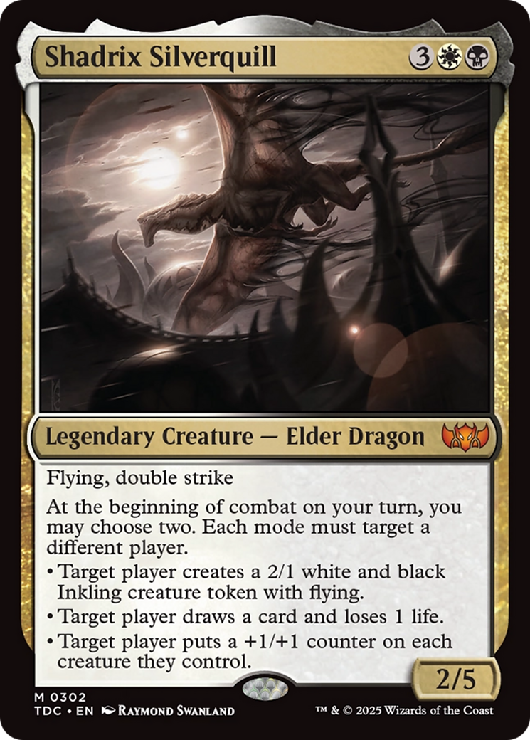 Shadrix Silverquill [Tarkir: Dragonstorm Commander]