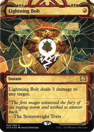 Lightning Bolt (Etched Foil) [Strixhaven Mystical Archive]