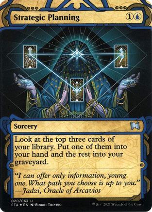 Strategic Planning (Etched Foil) [Strixhaven Mystical Archive]