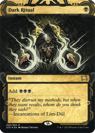 Dark Ritual  (Etched Foil) [Strixhaven Mystical Archive]