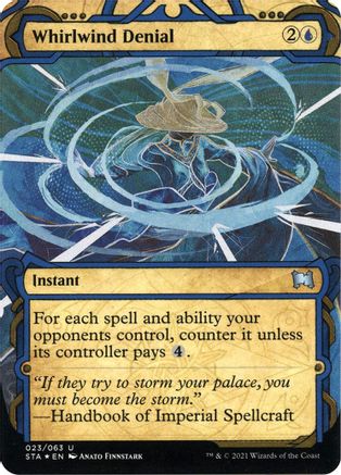 Whirlwind Denial  (Etched Foil) [Strixhaven Mystical Archive]