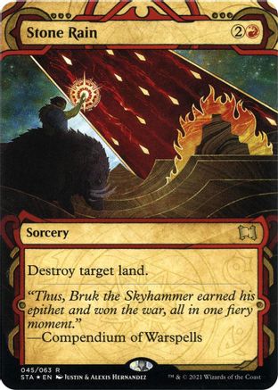 Stone Rain (Etched Foil) [Strixhaven Mystical Archive]