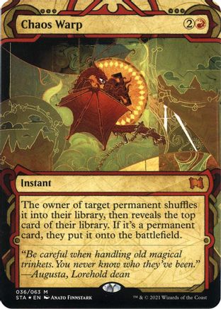 Chaos Warp (Etched Foil) [Strixhaven Mystical Archive]