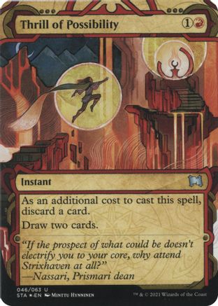 Thrill of Possibility (Etched Foil) [Strixhaven Mystical Archive]